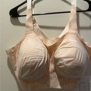 Elegant Cream Floral Bra